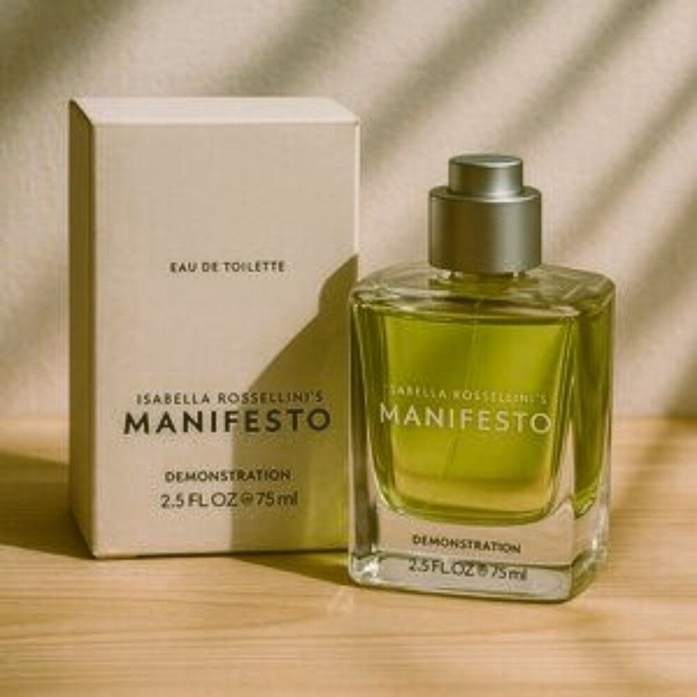 *𝓥𝓣𝓖 Isabella Rossellini 𝖬𝖠𝖭𝖨𝖥𝖤𝖲𝖳𝖮 Eau de Toilette 2.5oz 75ml 🟢